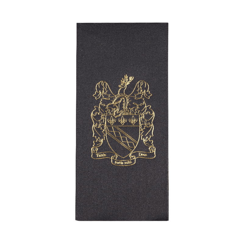 43x30 Yumuşak Siyah Airlai Peçeteleri Sıcak Damgalama SJ2302