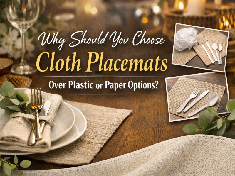Neden Plastik veya Kağıt Seçenekleri Yerine Kumaş Servis Altlıklarını Seçmelisiniz?